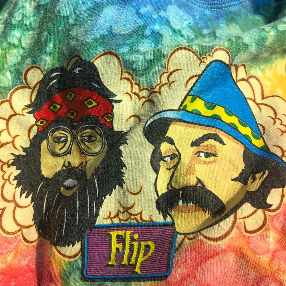 Cheech and Chong tie dye shirt
